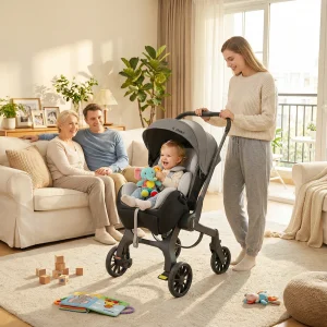 Portable Baby Stroller, Lightweight and Foldable