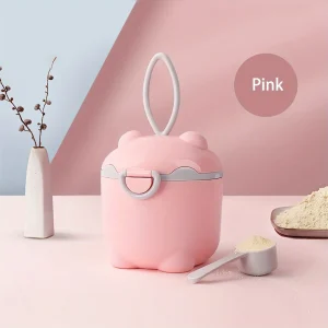Portable Milk Powder Case With Spoon, Travel Formula Dispenser Container, Snack Fruit Food Storage Box